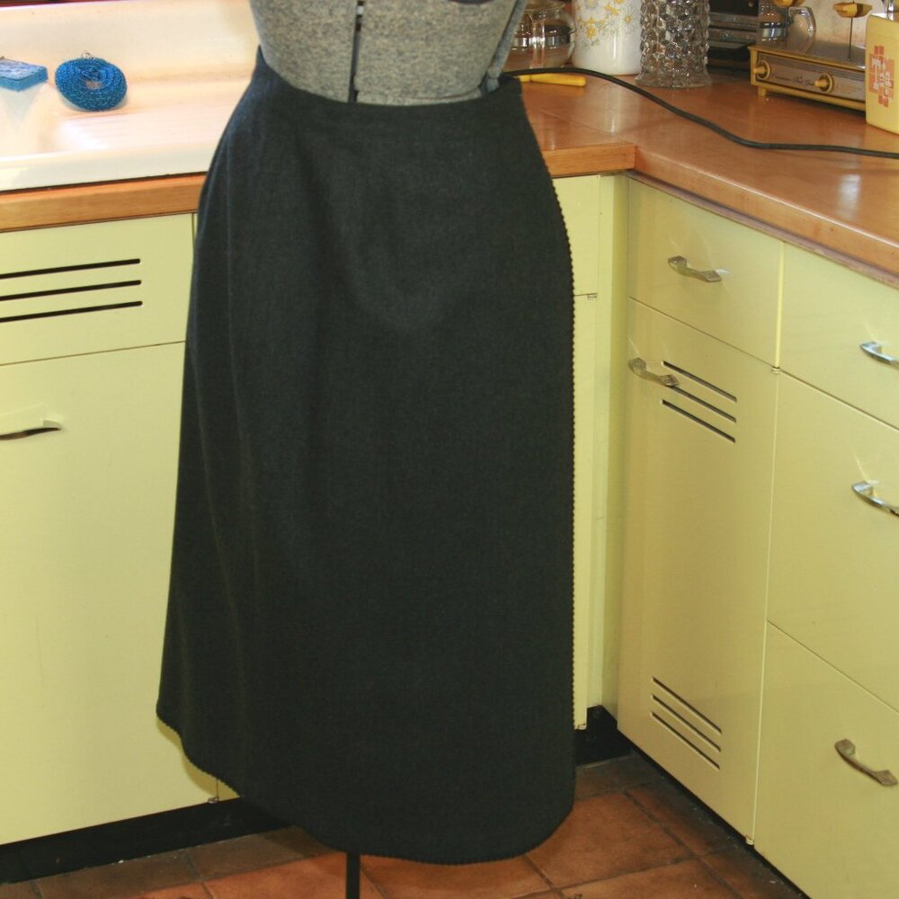 L. L. Bean Wool Wrap Around Long Skirt Women's Office Attire